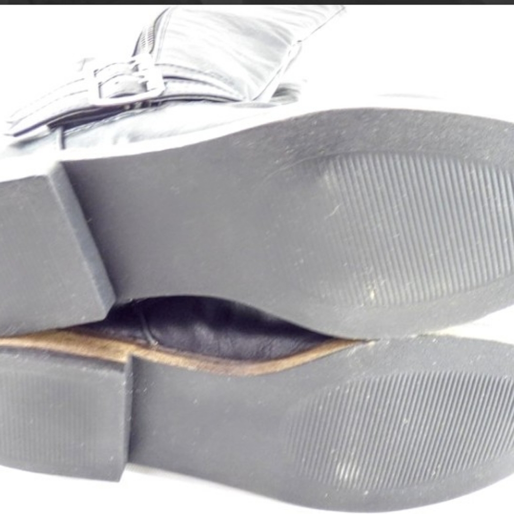 Rampage Womens Black Tall Buckle Boots Size 7 - Picture 7 of 8